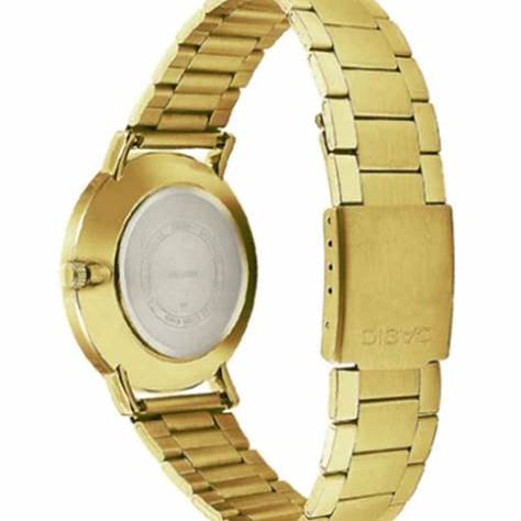 CASIO & VINTAGECasio LTP - VT01G - 1BUDF Women's Gold - Tone Analog Watch – Black DialWATCHESEcecile