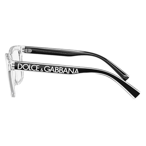 DOLCE & GABBANADolce & Gabbana DG 5101 3133 V 50 Men's Eyeglasses – Transparent Crystal Frame, Demo LensesEYEWEAREcecile