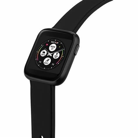 SECTORSector S - 04 Colours R3253158007 Smartwatch – Black Aluminum Case, Silicone StrapWATCHESEcecile