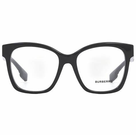 Burberry BE 2363 3001 51 Women's Eyeglasses - Black Acetate Square Frame