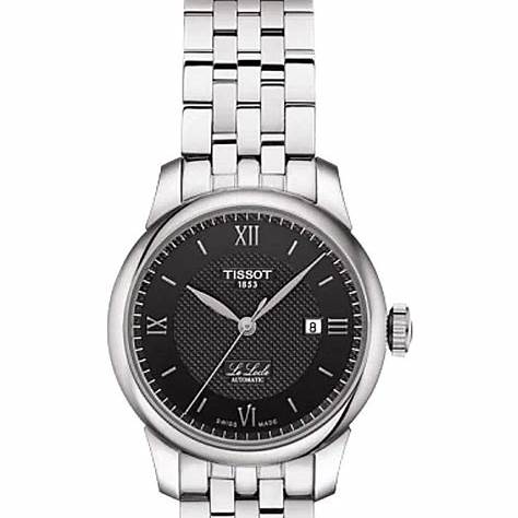 Tissot Le Locle Automatic Lady Women's Watch - Black Dial, Stainless Steel Bracelet