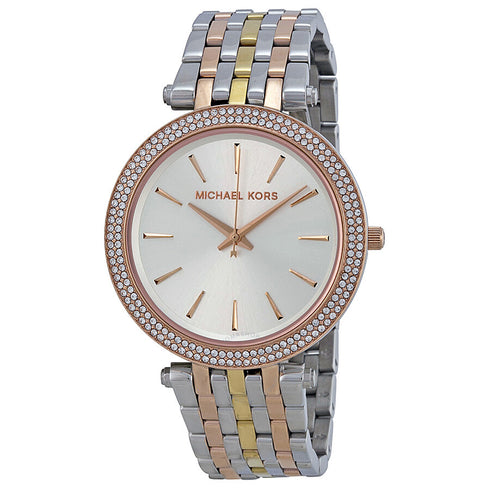 Michael Kors MK3203 Montre Darci en acier inoxydable de couleur argentée pour femmes