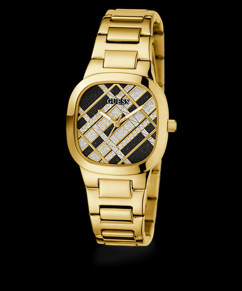 Guess Clash GW0600L2 Women’s 32 mm Quartz Watch – Gold Stainless Steel, Multi‑Tone Dial with Crystals, 30 m WR