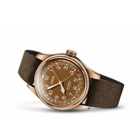 Oris Big Crown Bronze Pointer Date - Orologio automatico 40 mm con cinturino in pelle