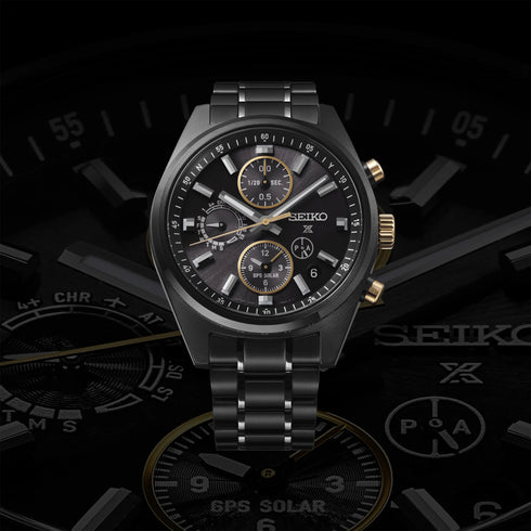 Seiko Prospex Speedtimer SSH169J1 Edición Limitada GPS Solar Cronógrafo - 42mm Acero Inoxidable Negro