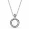 PANDORAPandora Double Circle Pendant Necklace 399487C01 - 45 – Sterling Silver with Cubic ZirconiaBIJOUXEcecile