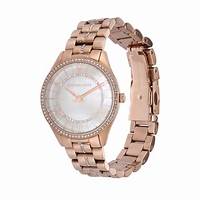 Michael Kors MK3716 Montre pour femmes Lauryn Rose Gold-Tone avec accents en cristal