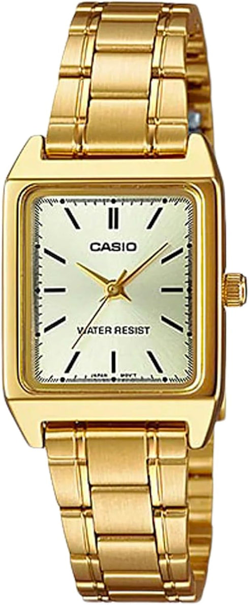 CASIO & VINTAGECasio LTP - V007G - 9BUDF Women's Watch – Gold - Tone Square Dial, Roman NumeralsWATCHESEcecile