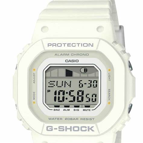 CASIO & VINTAGECasio G - Shock GLX - S5600 - 7BER Unisex Digital Watch - White Resin Band, Tide & Moon DataWATCHESEcecile