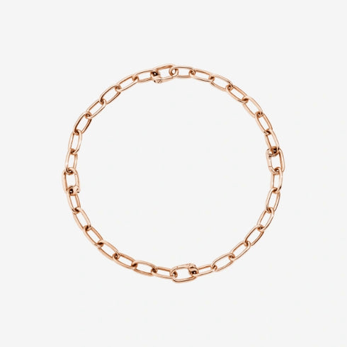 DODODoDo Essentials DBC1001CHAIN00RAGL Bracelet – 18K Rose Gold - Plated Silver, Openable LinksJEWELRYEcecile
