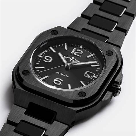 BELL & ROSSBell & Ross BR 05 Black Ceramic Men's Automatic Watch BR05A - BL - CE/SCE - Black Dial, Ceramic BraceletWATCHESEcecile