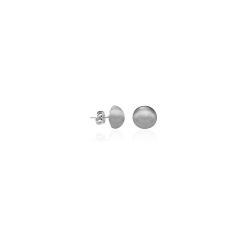 MAJORICAMajorica 16475.03.2.000.010.1 Women's Earrings – Rhodium - Plated Silver, 12mm Grey Mabé PearlsBIJOUXEcecile