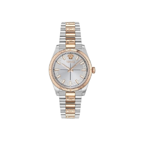VERSACEVersace VE0E00525 Millenyium Lady Watch – 32mm Two - Tone Stainless Steel, Swiss QuartzWATCHESEcecile