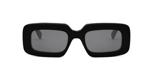 CELINECeline CL40313U Triomphe Rectangle Sunglasses – 53 mm Black Acetate FrameEYEWEAREcecile