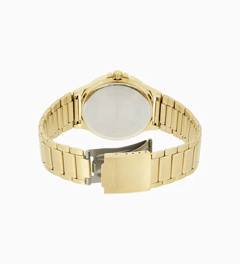 CASIO & VINTAGECasio MTP - V300G - 1AUDF Men's Watch – Gold Stainless Steel, Black Dial, ChronographWATCHESEcecile
