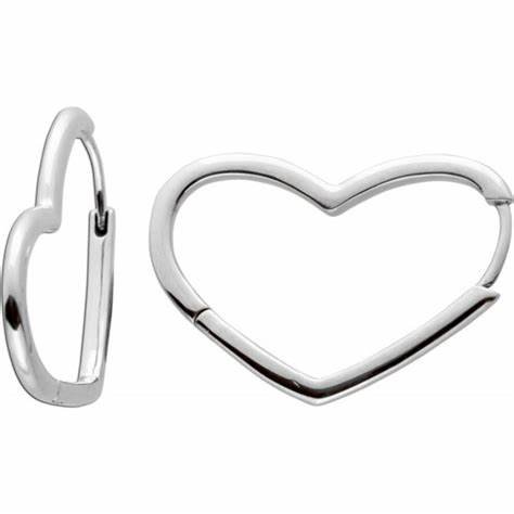 PANDORAPandora Asymmetrical Heart Hoop Earrings 297822 - Sterling Silver, 30mmBIJOUXEcecile