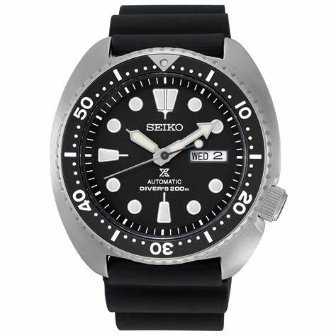 SEIKOSeiko Prospex SRPE93K1 Men's Automatic Diver's Watch - 45mm Stainless Steel Case, Black Dial, Silicone Strap, 200m Water ResistanceWATCHESEcecile