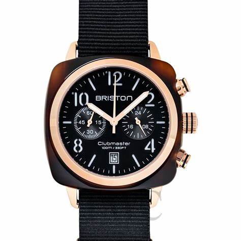 BRISTONBriston Clubmaster Classic Chronograph 40mm Black Dial Watch 14140.PRA.T.1.NBWATCHESEcecile