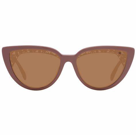 EMILIO PUCCIEmilio Pucci EP0183 5845E Women's Cat - Eye Sunglasses – Pink Frame, Brown LensesEYEWEAREcecile
