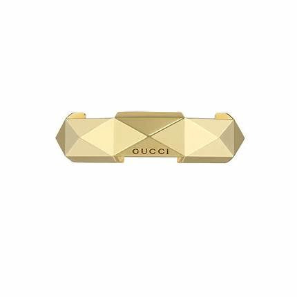 Gucci Link to Love Anillo Tachonado Oro Amarillo 18ct 6mm - Talla 6