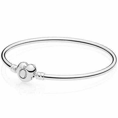 Pandora Moments Bracciale con chiusura a cuore 596268-19 - Argento 925, 19 cm