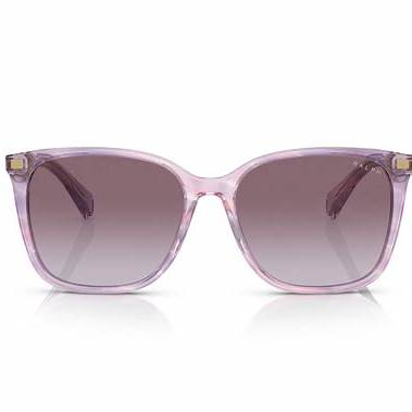 RALPH LAURENRalph by Ralph Lauren RA 5293 Women's Sunglasses – Shiny Striped Purple Frame with Gradient Violet LensesEYEWEAREcecile