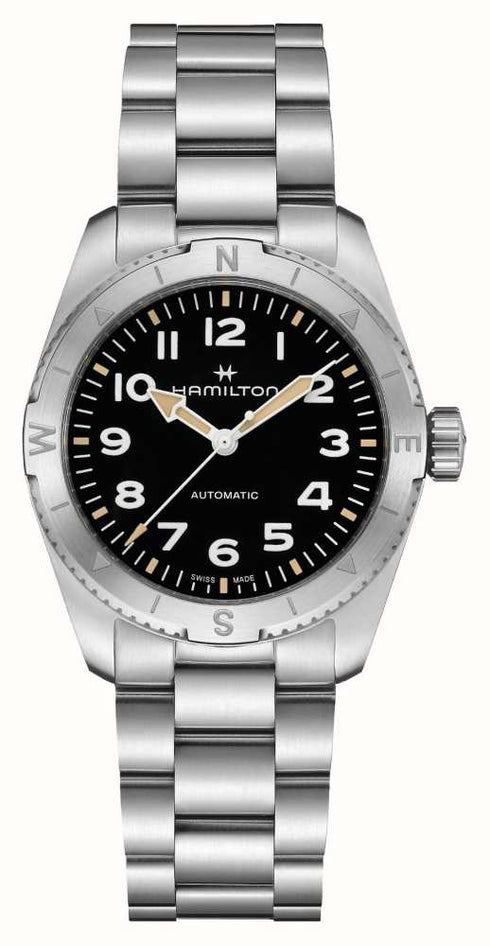 HAMILTONHamilton Khaki Field Expedition Auto H70225130 - 37mm Stainless Steel, Black Dial, Stainless Steel BraceletWATCHESEcecile