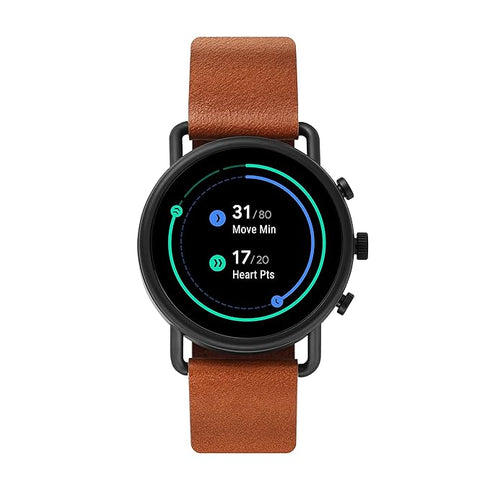 SKAGEN DENMARKSkagen Denmark Falster 3 SKT5201 Smartwatch – 42mm, Brown Leather Strap, Wear OSWATCHESEcecile