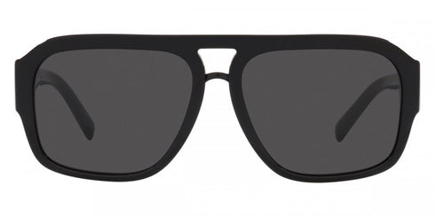 Dolce & Gabbana DG4403 501/87 58 Men's Square Sunglasses - Black Acetate Frame, Gray Lenses