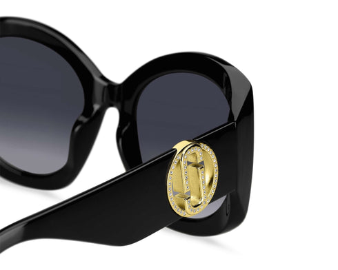 MARC JACOBSMarc Jacobs MARC 722/S 807/9O Women's Butterfly Sunglasses - Black Frame, Dark Grey Gradient LensesEYEWEAREcecile