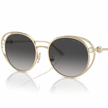 Jimmy Choo JC 4003HB Women's Sunglasses - 53mm, Gold Frame with Grey Gradient Lenses