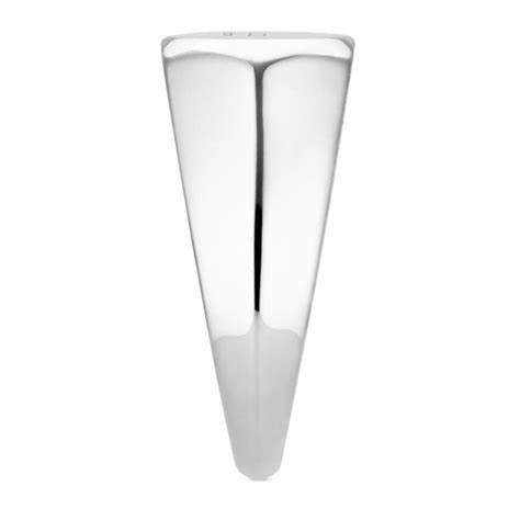Gucci Trademark Sterling Silver Hexagonal Signet Ring - Size 6