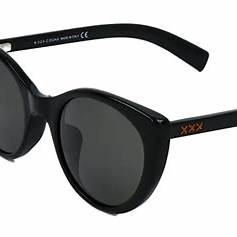 Ermenegildo Zegna Couture ZC0009-F 01A53 Lunettes de soleil unisexe - monture acétate noire, verres polarisants Zeiss gris, 53mm
