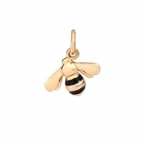 DODODoDo Bee Charm DMC0016 - BEE00 - ENEOG - 18K Yellow Gold with Black EnamelJEWELRYEcecile