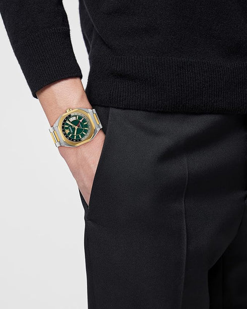 Versace VE0I00325 V-Contempo GMT Automatic Watch – Green Dial, 40 mm
