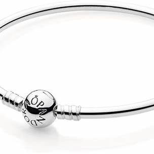 PANDORAPandora Moments 590713 - 15 Sterling Silver Bangle Bracelet - 15 cmBIJOUXEcecile