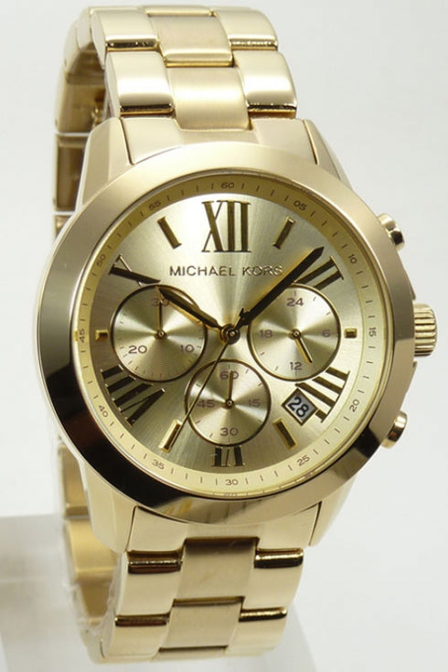 Michael Kors Bradshaw MK5777 Damenuhr - Goldfarbener Edelstahl, Chronograph