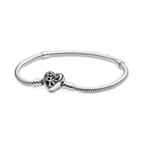 PANDORAPandora 598827C01 - 20 Family Tree Heart Clasp Bracelet – Sterling Silver, 20cmBIJOUXEcecile