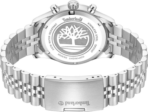 TIMBERLANDTimberland TDWGK0054703 Ashmont Men's Watch – 44mm Silver Stainless Steel Case, Black Dial, Silver Bracelet, Multifunction Quartz Movement, 5 ATM Water ResistanceWATCHESEcecile