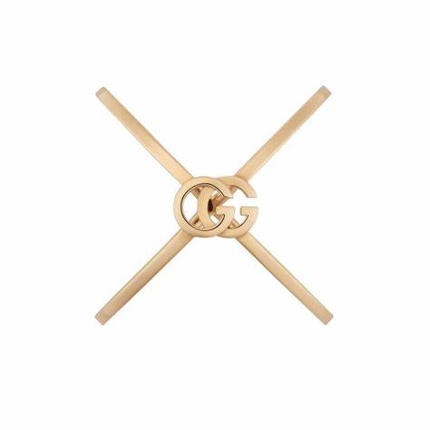 Gucci GG Running Anillo Cruzado Oro Rosa 18ct - Talla 6