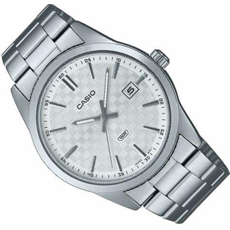 CASIO & VINTAGECasio MTP - VD03D - 7AUDF Men's Watch - Silver Dial, Stainless Steel BraceletWATCHESEcecile