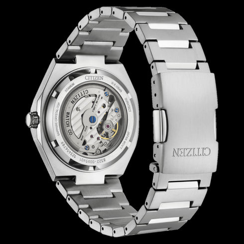 CITIZENCitizen Zenshin 60 NK5020 - 58M Auto Watch – Dark Blue Dial, Titanium BraceletWATCHESEcecile