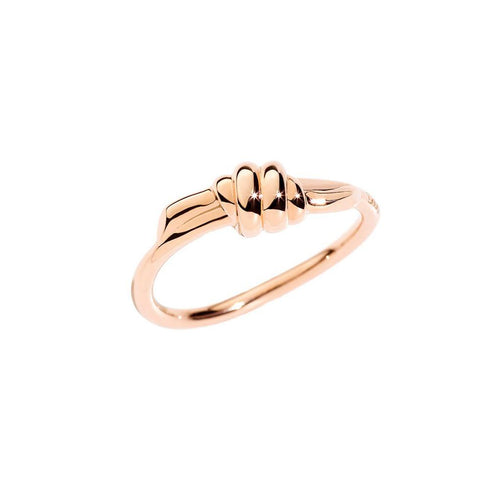 DoDo DAB9004KNOT00009R54 Anello Nodo - Oro rosa 9K, misura 54, fatto a mano in Italia