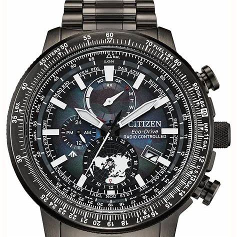 Reloj de caballero Citizen Promaster Geo Trekker BY3005-56E - Edición limitada, esfera azul, brazalete de acero inoxidable