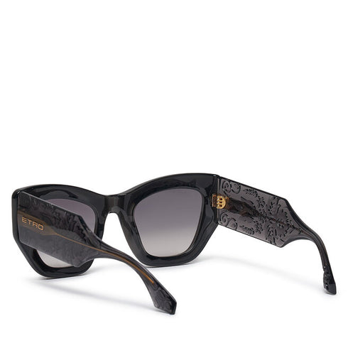 Etro 0017/S KB7-9O Women's Cat-Eye Sunglasses - Gray Frame, Gray Lenses