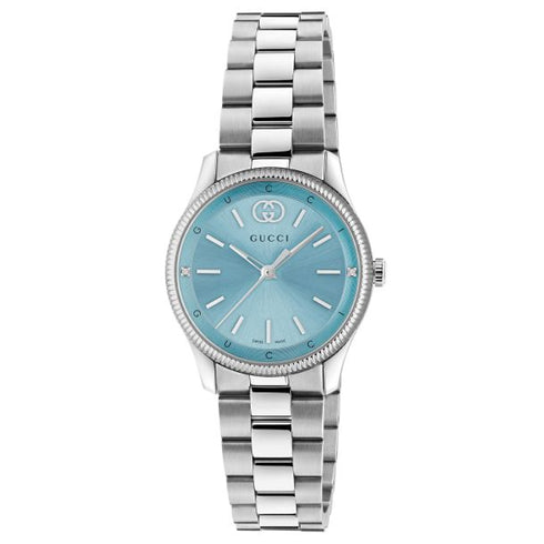 Gucci G-Timeless YA1265068 29 mm Blue Dial, Diamonds – Stainless Steel