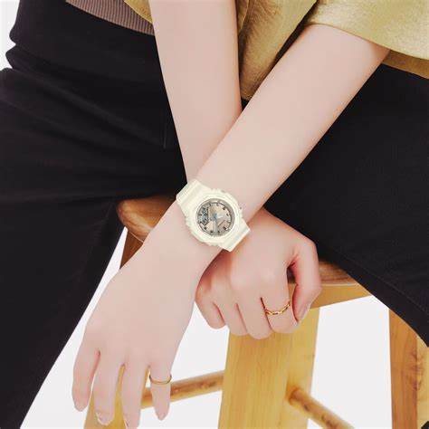 CASIO G - SHOCKCasio G - Shock GMA - P2100ST - 7AER Women's Analog - Digital Watch – White Resin Band, Pearlescent Finish, Bio - Based Materials, Water ResistantWATCHESEcecile