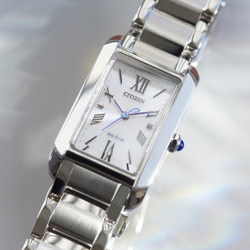 Citizen EW5620-55A Ladies’ Eco-Drive Watch – Silver Dial, Stainless Steel 32.5 × 19.5 mm