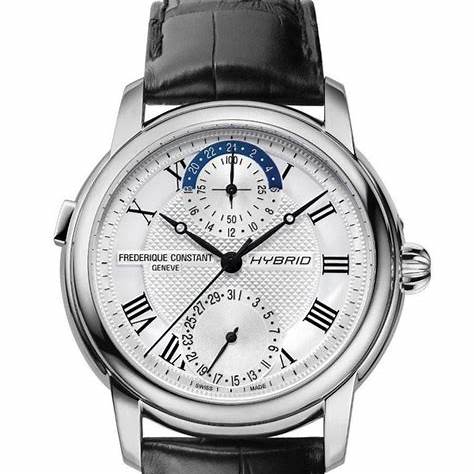 FREDERIQUE CONSTANTFrederique Constant Hybrid Manufacture FC - 750MC4H6 – Silver Guilloché Dial, Black Leather StrapWATCHESEcecile