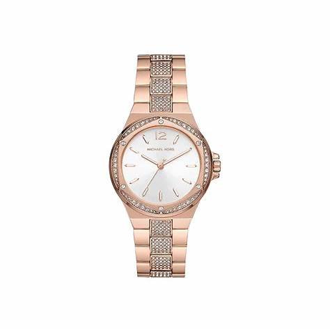 MICHAEL KORSMichael Kors Lennox MK7362 Women's Watch - Rose Gold - Tone, Crystal - Embellished DialWATCHESEcecile